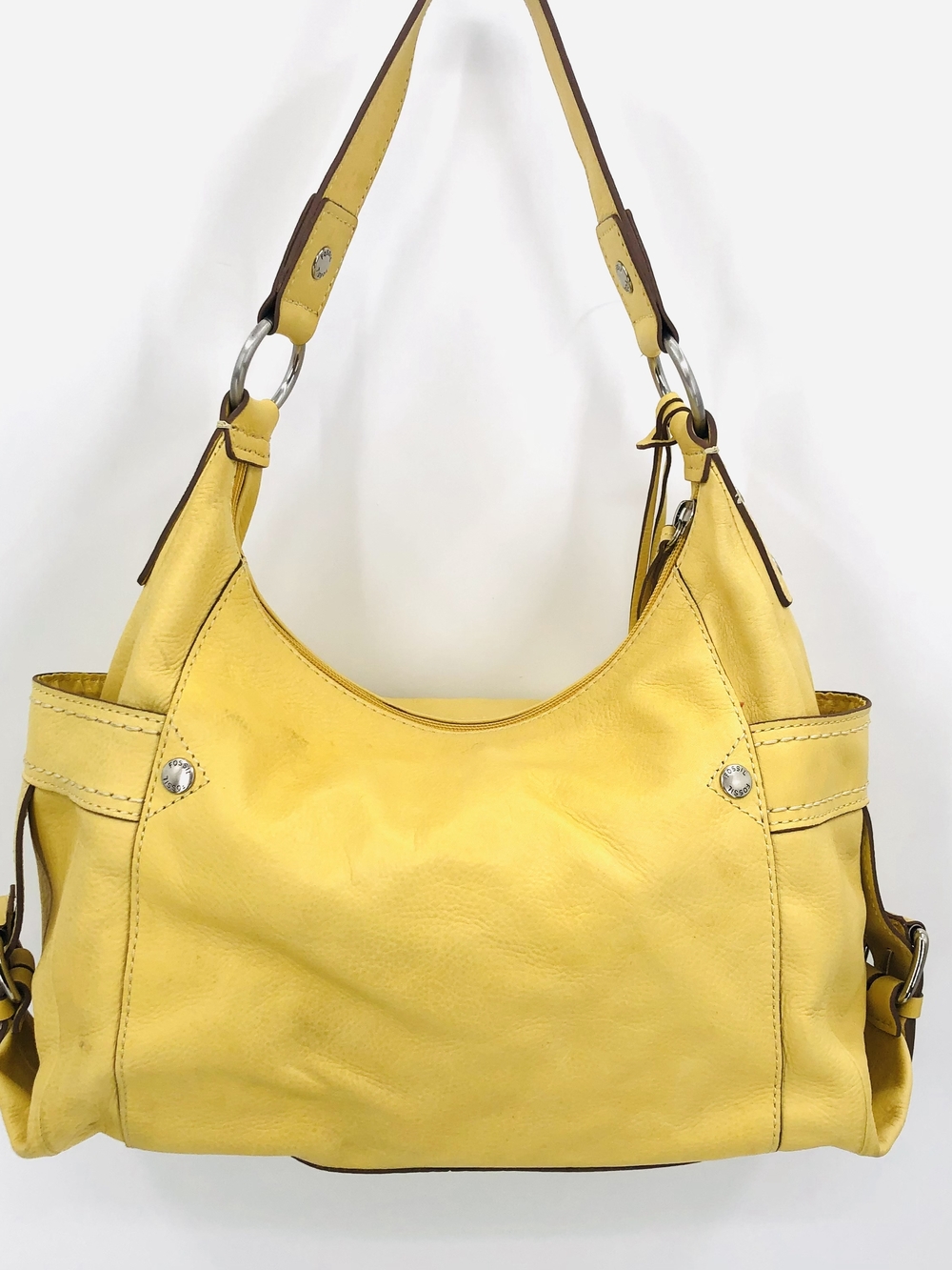 Fossil Yellow Leather Women’s Shoulder Bag - Picture 7 of 9